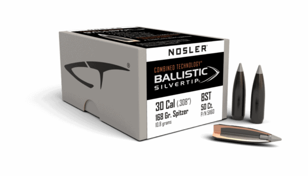 Nosler 30 Caliber 168gr Ballistic Silvertip (50ct) - BN51160