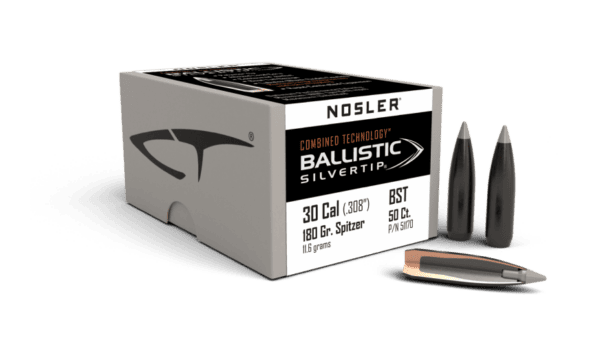 Nosler 30 Caliber 180gr Ballistic Silvertip (50ct) - BN51170