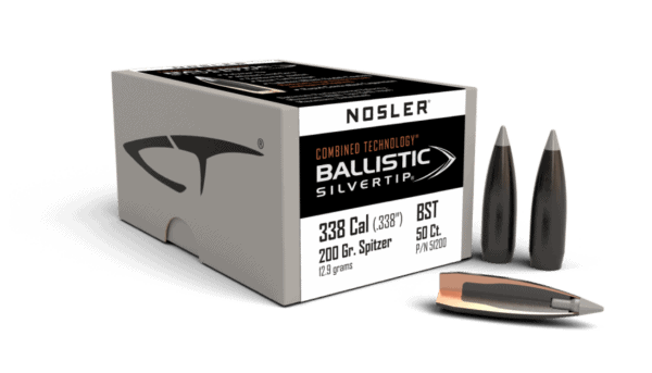Nosler 338 Caliber 200gr Ballistic Silvertip (50ct) - BN51200