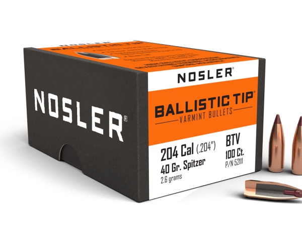 Nosler 20 Caliber 40gr Ballistic Tip Varmint  (100ct) - BN52111