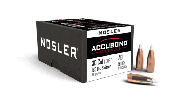 Nosler 30 Caliber 125gr AccuBond  (50ct) - BN52165