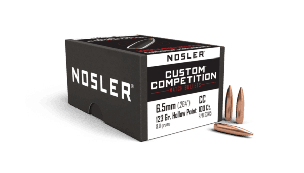 Nosler 6.5mm 123gr HPBT Custom Competition (100ct) - BN53415