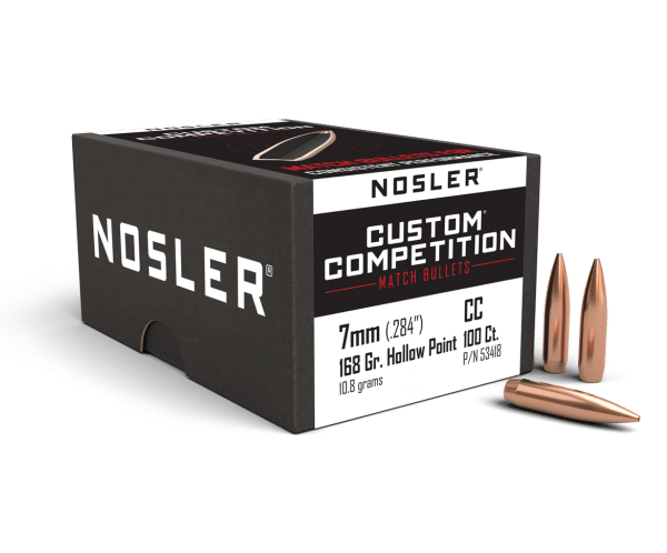 Nosler 7mm 168gr HPBT Custom Competition (100ct) - BN53418