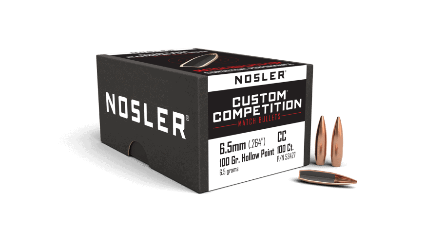 Nosler 6.5mm 100gr HPBT Custom Competition  (100ct) - BN53427