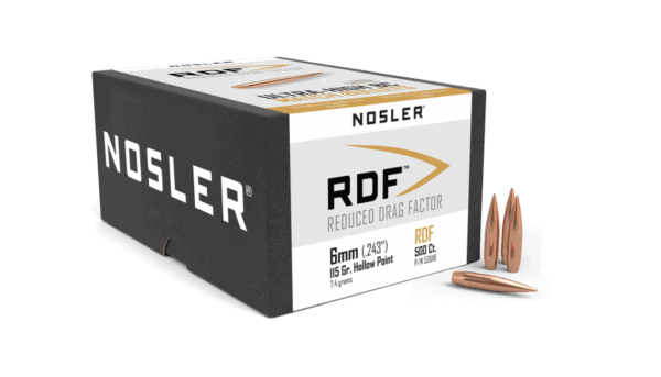 Nosler 6mm 115gr RDF (500ct) - BN53518