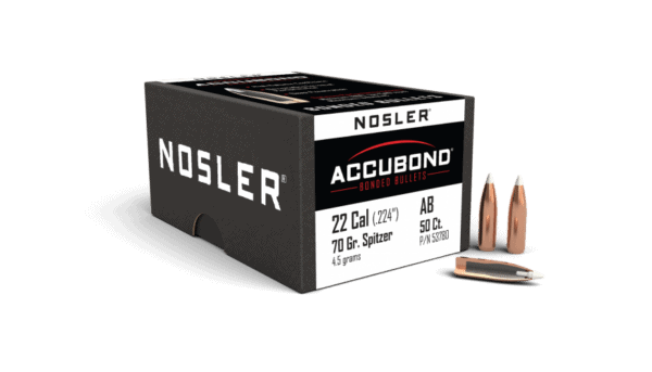 Nosler 22 Caliber 70gr AccuBond SP (50ct) - BN53780