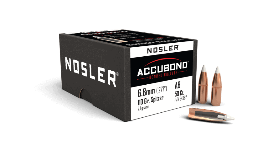 Nosler 6.8mm 100gr Cann .540 AccuBond (50ct) - BN54382