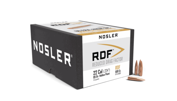 Nosler 22 Caliber 85gr RDF (500ct) - BN54601