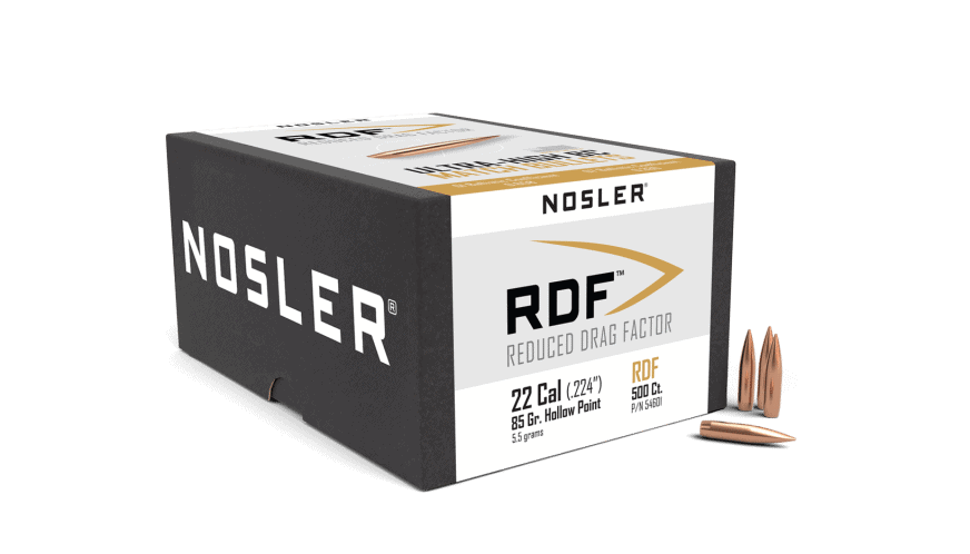 Nosler 22 Caliber 85gr RDF (500ct) - BN54601