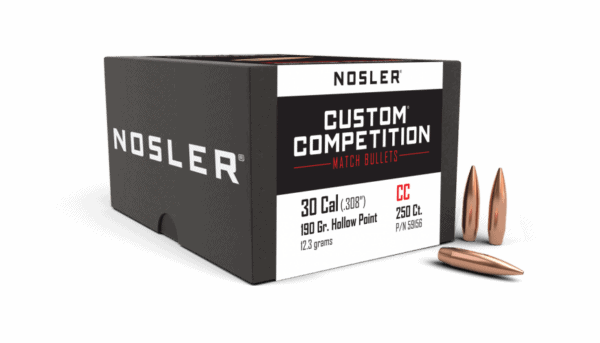 Nosler 30 Caliber 190gr HPBT Custom Competition  (250ct) - BN59156