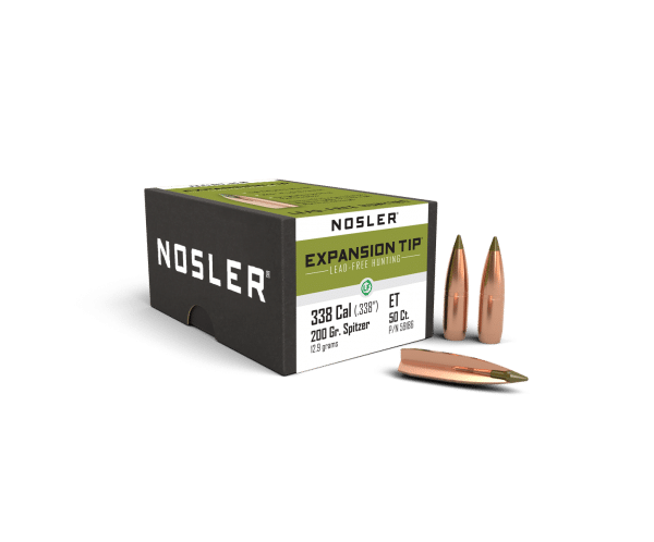 Nosler 338 Caliber 200gr Expansion Tip Lead Free (50ct) - BN59186