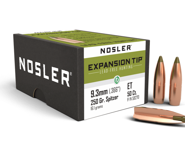 Nosler 9.3mm 250gr Expansion Tip Lead Free (50ct) - BN59270