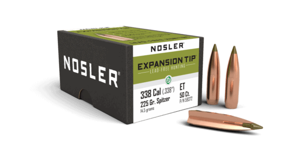 Nosler 338 Caliber 225gr Expansion Tip Lead Free (50ct) - BN59372