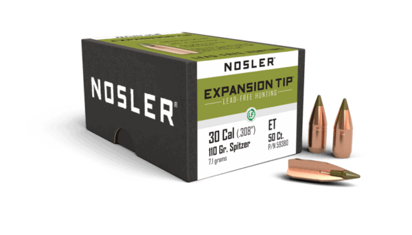 Nosler 300 AAC 110gr Expansion Tip Lead Free  (50ct) - BN59380