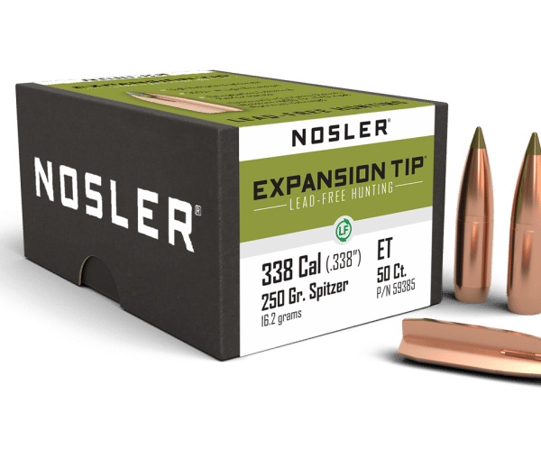 Nosler 338 Caliber 250gr Expansion Tip Lead Free  (50ct) - BN59385