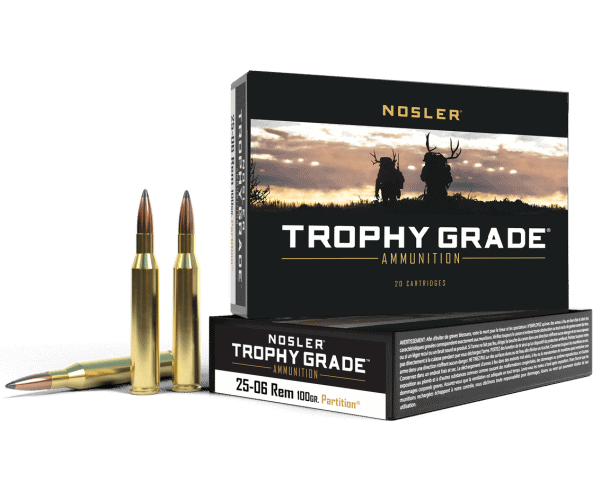 Nosler 25-06 Rem 100gr Partition Trophy Grade Ammunition (20ct) - 60005