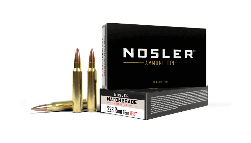 Nosler 223 Remington 69gr Custom Competition Match Grade Ammunition (20ct) - 60023