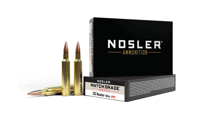 Nosler 30 Nosler 190gr Custom Competition Match Grade Ammunition (20ct) - 60029