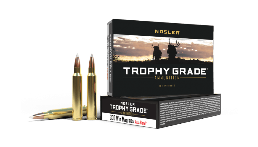 Nosler 300 Win Mag 180gr AccuBond Trophy Grade Ammunition (20ct) - 60059