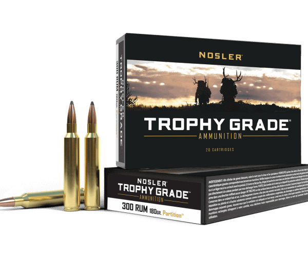 Nosler 300 RUM 180gr Trophy Grade Partition Ammunition (20ct) - 60066