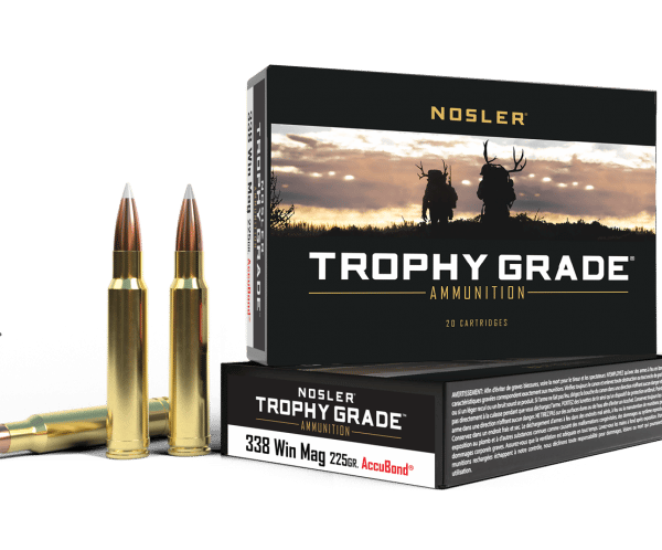 Nosler 338 Win Mag 225gr AccuBond Trophy Grade Ammunition (20ct) - 60074