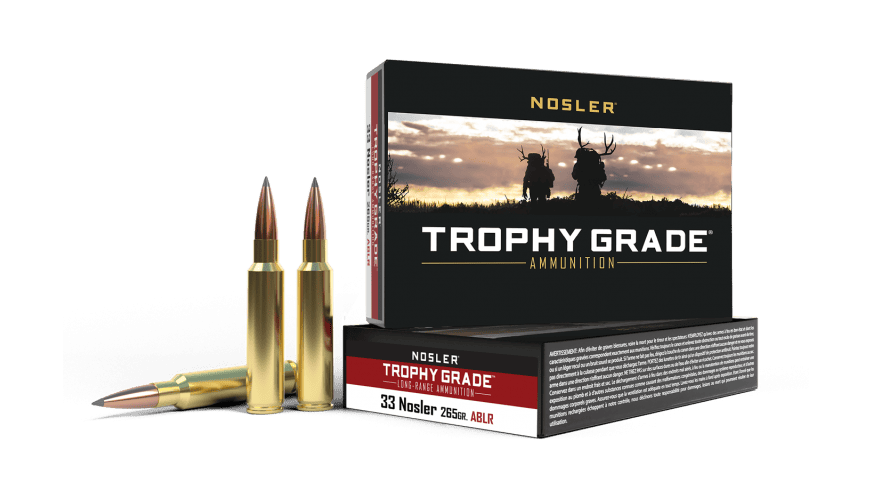Nosler 33 Nosler 265gr AccuBond Trophy Grade Long Range Ammunition (20ct) - 60099