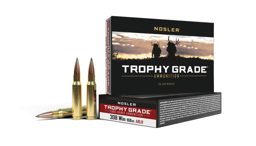 Nosler 308 Win 168gr AccuBond Long Range Trophy Grade Ammunition (20ct) - 60101