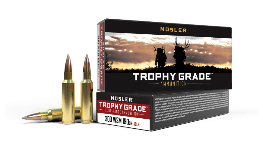 Nosler 300 WSM 190gr AccuBond Long Range Trophy Grade Ammunition (20ct) - 60106