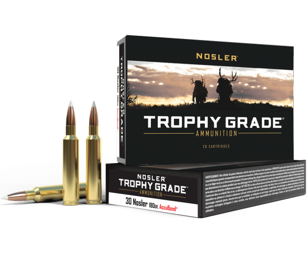 Nosler 30 Nosler 180gr AccuBond Trophy Grade Ammunition (20ct) - 60117