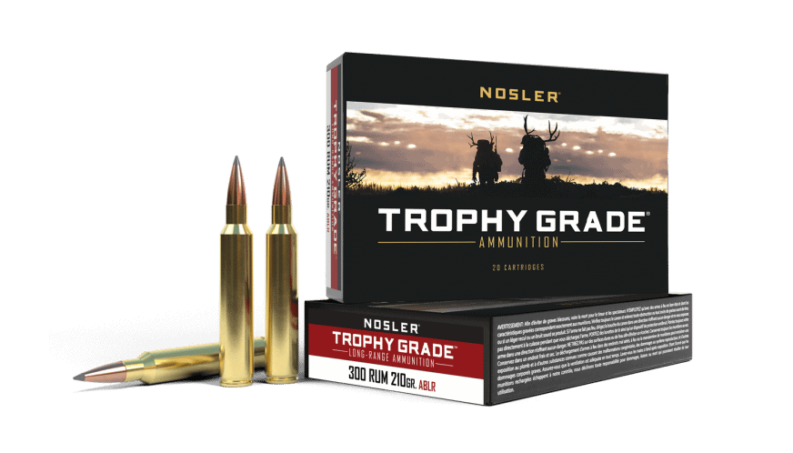 Nosler 300 RUM 210gr AccuBond Long Range Trophy Grade Ammunition (20ct) - 60129