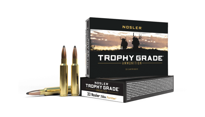 Nosler 33 Nosler 250gr Partition Trophy Grade Ammunition (20ct) - 60134