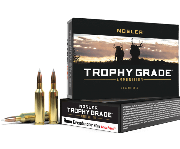 Nosler 6mm Creedmoor 90gr AccuBond Trophy Grade Ammunition (20ct) - 60142