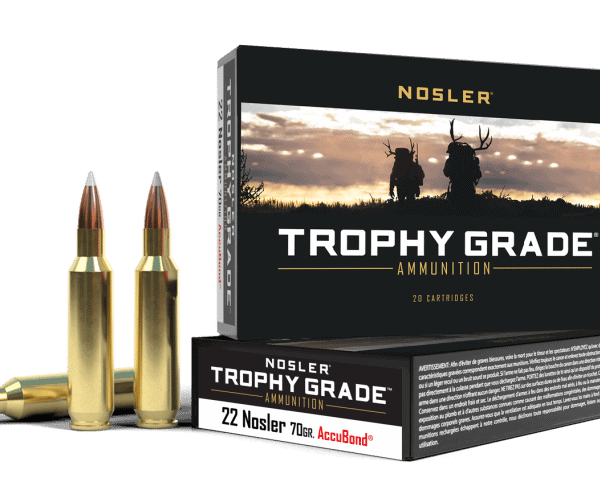 Nosler 22 Nosler 70gr AccuBond Trophy Grade Ammunition (20ct) - 60918
