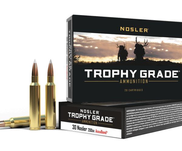 Nosler 30 Nosler 200gr AccuBond Trophy Grade Ammunition (20ct) - 61012