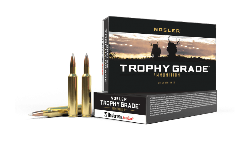 Nosler 27 Nosler 150gr AccuBond Trophy Grade Ammunition (20ct) - 61026