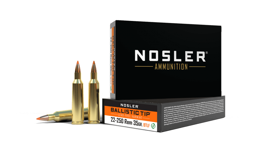 Nosler 22-250 Remington 35gr Ballistic Tip Lead Free Varmint Ammunition (20ct) - 61038