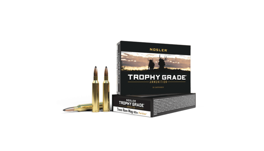 Nosler 7mm Rem Mag 160gr Partition Trophy Grade Ammunition (20ct) - 61054