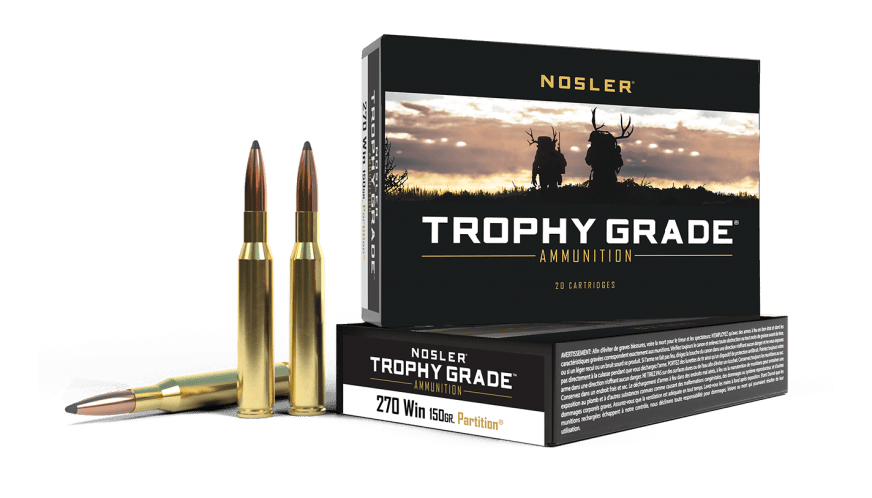 Nosler 270 Win 150gr Partition Trophy Grade Ammunition (20ct) - 61235