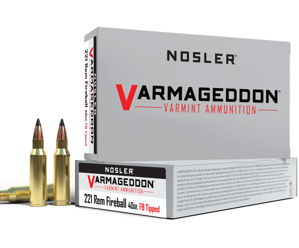Nosler 221 Rem Fireball 40gr FB Tipped Varmageddon Ammunition (20ct) - 65125