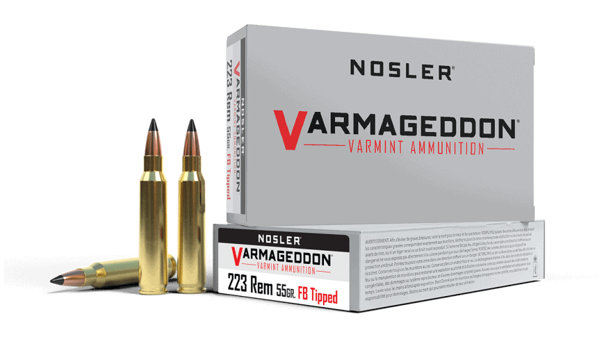 Nosler 223 Rem 55gr FB Tipped Varmageddon Ammunition (20ct) - 65145