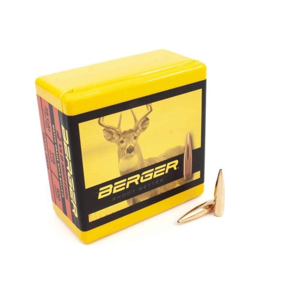 Berger 25 Cal 115 Grain Very Low Drag (VLD) Hunting Rifle Bullets