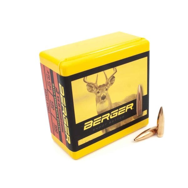 Berger 270 Cal 130 Grain Very Low Drag (VLD) Hunting Rifle Bullets