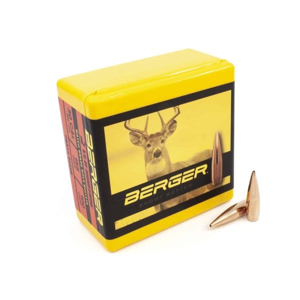 Berger 30 Cal 155 Grain Very Low Drag (VLD) Hunting Rifle Bullets