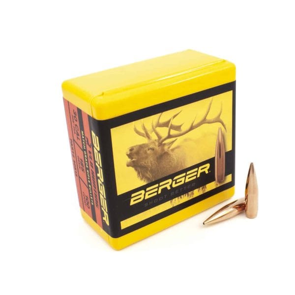 Berger 30 Cal 185 Grain Very Low Drag (VLD) Hunting Rifle Bullets