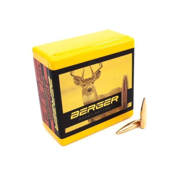 Berger 6.5mm 130 Grain Very Low Drag (VLD) Hunting Rifle Bullets