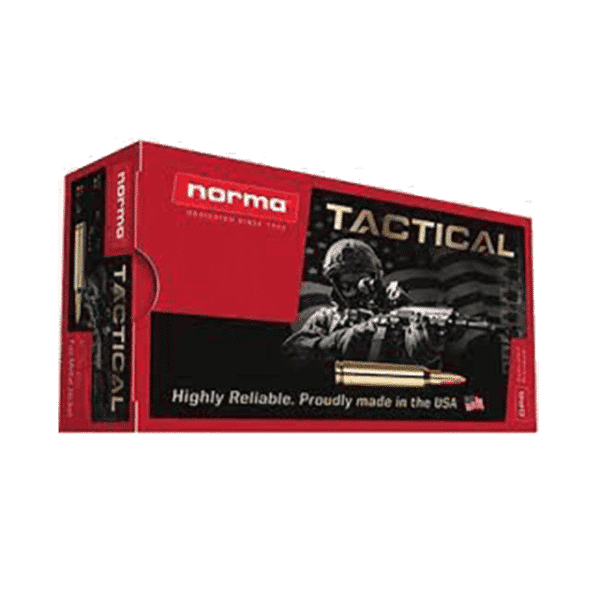 Norma 5.56 NATO 62gr SS109 Tactical - Stripper Clip / M2A1 Ammo Can Case