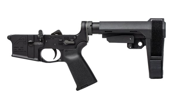 Aero Precision AR15 Pistol Complete Lower Receiver w/ MOE Grip & SBA3-APAR501154