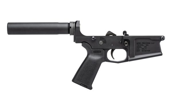 Aero Precision M5 (.308) Pistol Complete Lower Receiver w/ Magpul MOE Grip - Anodized Black-APAR308036