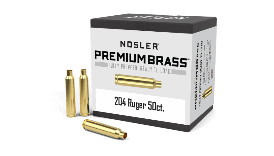 Featured image for “Nosler 204 Ruger Premium Brass (50ct)”