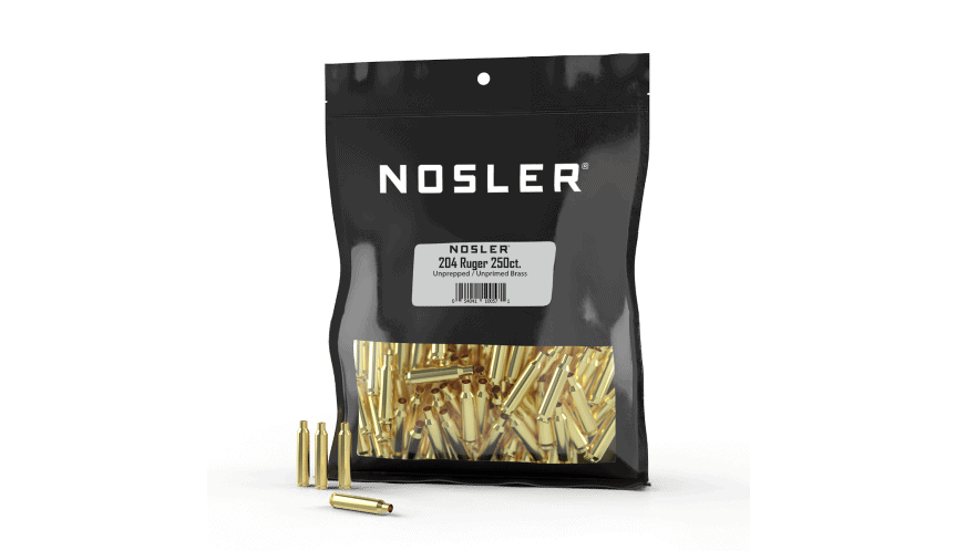 Featured image for “Nosler 204 Ruger Bulk Unprepped Brass  (250ct)”